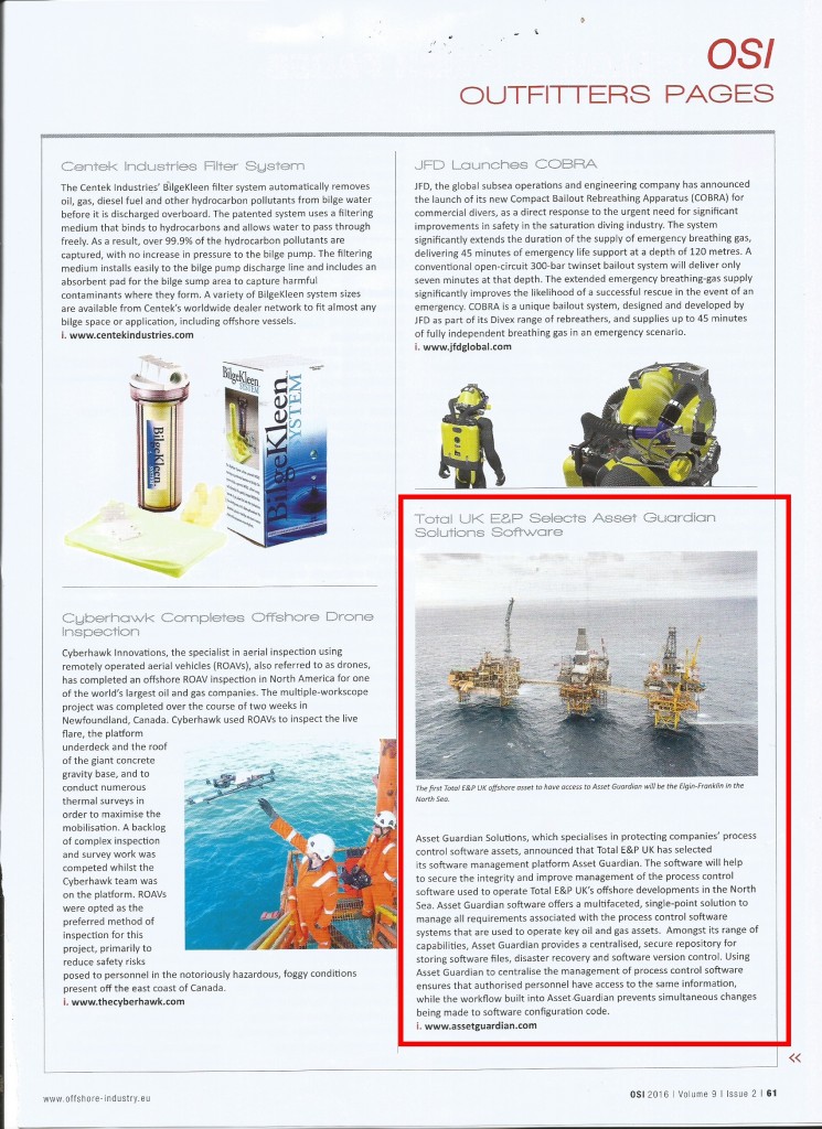 Offshore Industry news article